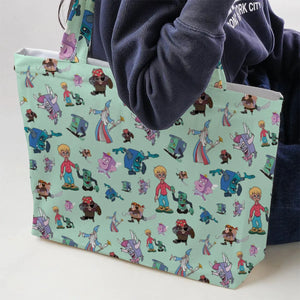 The pagemaster Cast Large Tote Bag