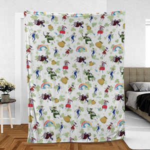 Irish Movie Finian’s Rainbow Characters Fleece Blanket