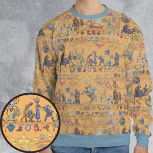 Link's Journey Tapestry The Legend Of Zelda All-over Print Sweatshirt