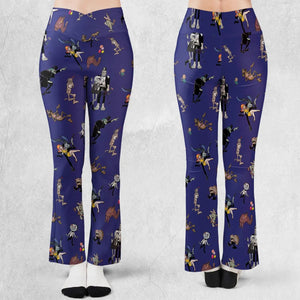 It's a Mad Mad Mad Monster Party Flare Leggings