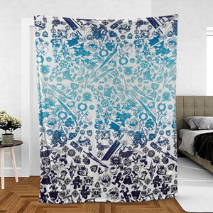 Blue Moggle Final Fantasy Fleece Blanket