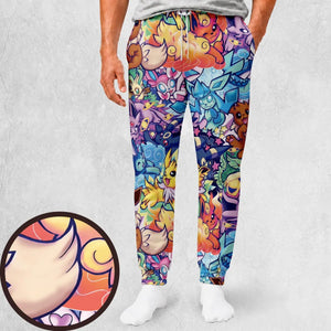 Evolutionary line of Eevee Pokemon Sweatpants