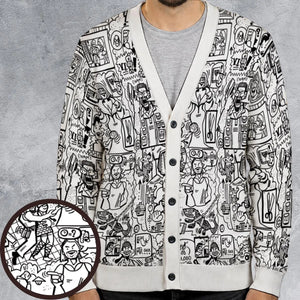 The Big Lebowski Doodles Cardigan