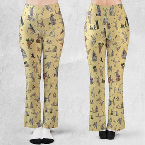 Killer Rabbit The Medieval Marginalia Flare Leggings