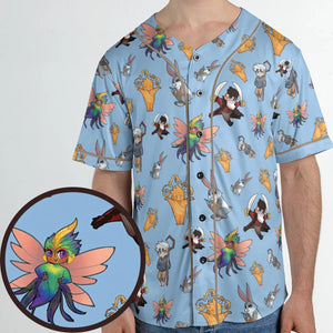 Rise of the Guardians Characters Unisex Baseball Jersey
