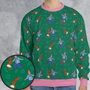 Hank Hill and Ladybird Dancing All-over Print Sweatshirt