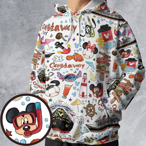 All-over Print Hoodie - VV39MN3A - - 1