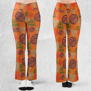 Bending Elements Avatar Button Up Flare Leggings