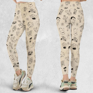 Pee-Wee's Playhouse Characters Legging