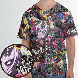 Spider-Punk Get Punked Across Spider-Verse Unisex Baseball Jersey