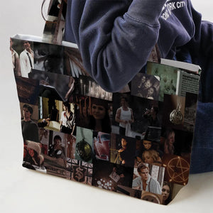 Memorable Vampire Moments The Vampire Diary Large Tote Bag