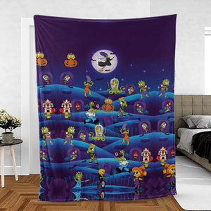 Horror Night The Simpsons Fleece Blanket