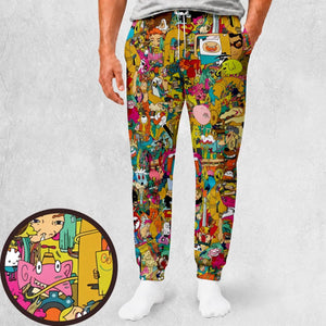 Retro Cartoons Adventure Time Sweatpants