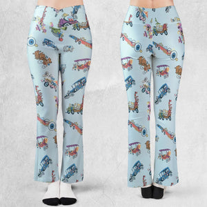 W is for Wacky Races Flare Leggings