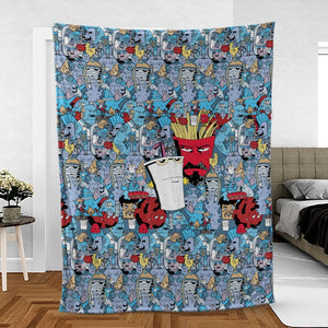 Aqua Teen Hunger Force Fleece Blanket