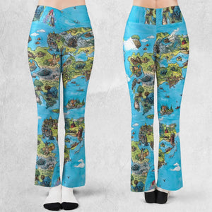 Ghibli Land Flare Leggings
