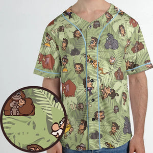 Tarzan Characters Unisex Baseball Jersey