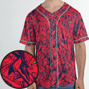 Gundam Camo Magenta Gundam Unisex Baseball Jersey