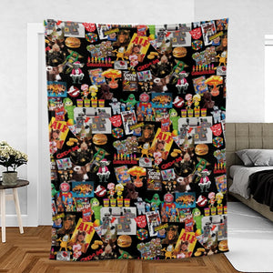 80's Kids Starter Pack Fleece Blanket