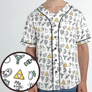 The Zelda Pixel Style Unisex Baseball Jersey