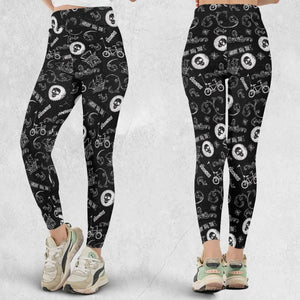 Never Say Die The Goonies Pattern Legging