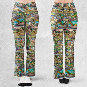 The Jungle Book Rudyard Kipling Seamless Flare Leggings