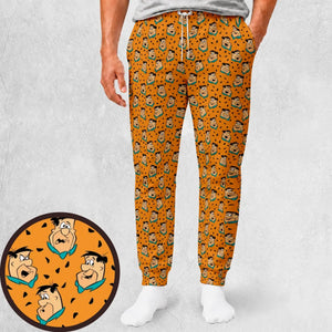 Fred Flintstone Expressions Pattern Sweatpants