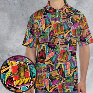Multi Monster Pop Badges AOP Men/Women Polo Shirt