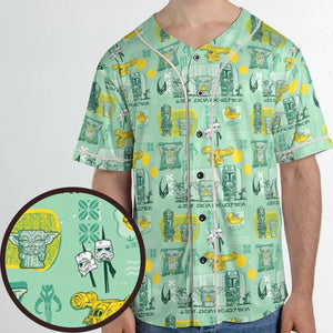 The Mandalorian Star Wars Aloha Unisex Baseball Jersey