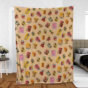 Huckleberry Hound Booby Fleece Blanket