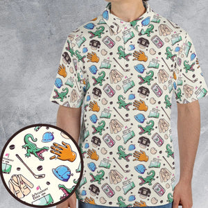 Happy Gilmore Pattern AOP Men/Women Polo Shirt