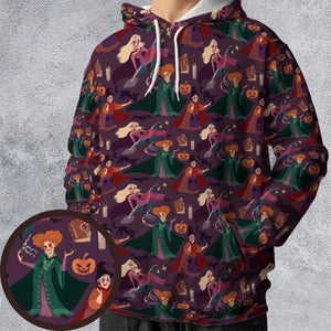Sanderson Sisters Pattern All-over Print Hoodie