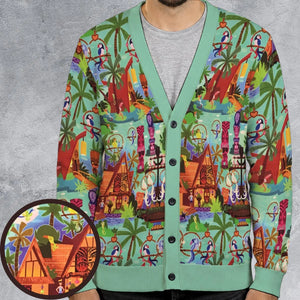Enchanted Tiki Room Collage Cardigan