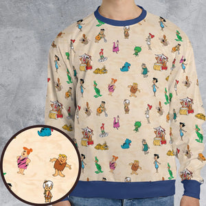 Bedrock The Flintstones All-over Print Sweatshirt