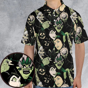 The Villains Pattern AOP Men/Women Polo Shirt