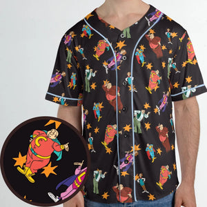 The Three Stooges Action Unisex Baseball Jersey