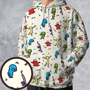 Emotions Pop Inside Out Haring All-over Print Hoodie
