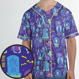 Happy Haunts Journal Haunted Mansion Unisex Baseball Jersey