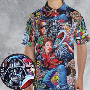 Back To The 80s Pop Culture 80s Movies Characters AOP Men/Women Polo Shirt