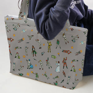Escape from the Death Star Star Wars Large Tote Bag