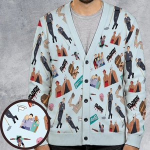 Retro TV Scrubs Cardigan