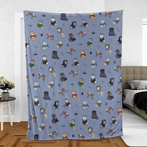 Purrs and Recreation Parks and Recreation Fleece Blanket
