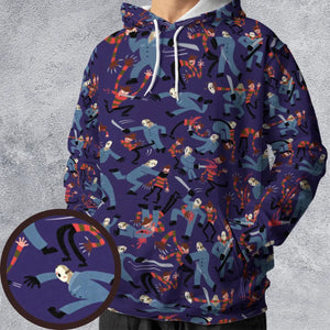The Battle Freddy vs Jason Nightmare on Elm Street Friday the 13th All-over Print Hoodie