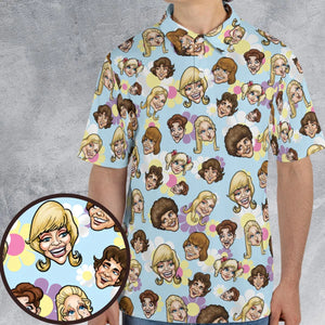 Retro TV The Brady Bunch Characters AOP Men/Women Polo Shirt