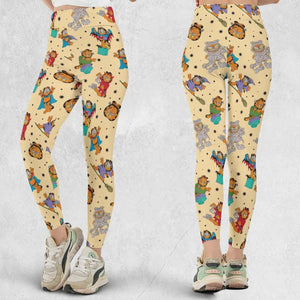 Nostalgic Cat Garfield's Halloween Adventure Legging