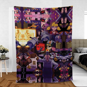 80s Cartoon Inspector Gadget Collage Fleece Blanket