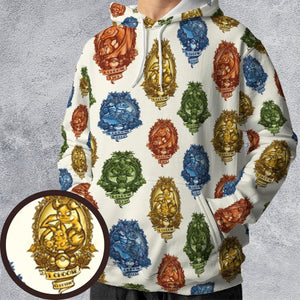 Water Grass Electric Fire I Choose Pattern All-over Print Hoodie