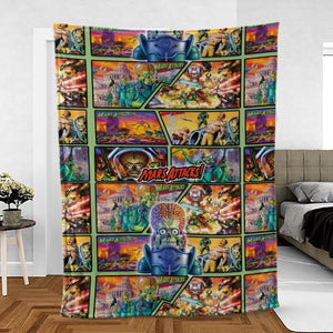 Ack! Ack! Ack! Mars Attacks Fleece Blanket