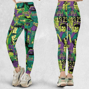 Oh Groovy Frankenstein Universal Horror Legging