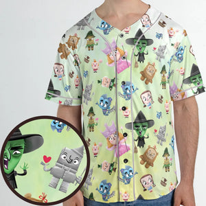 Glinda and Elphaba Meet and Greet Unisex Baseball Jersey
